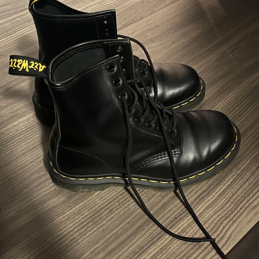 Dr. Martens Black Leather Boots